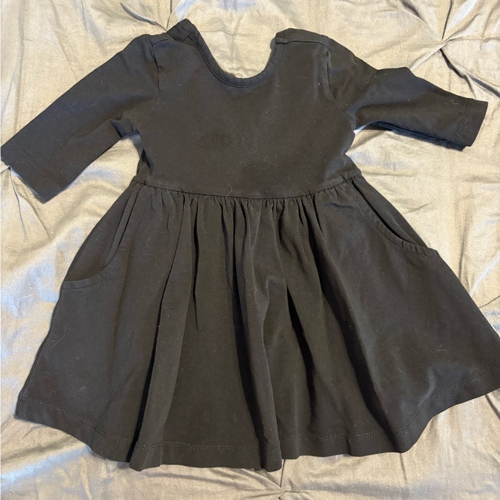 Ruffle Butt Classic Black Kids Dress